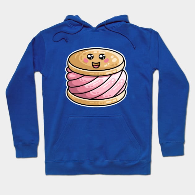 Kawaii Cute Ice Cream Sandwich Hoodie by freeves